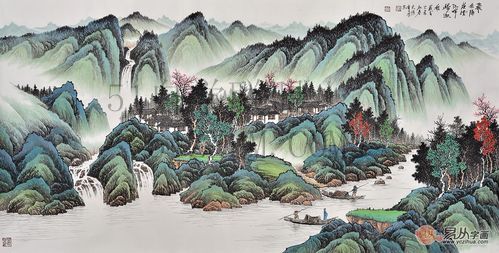 山水画教程如何画出优美的山水画,颜色搭配技巧