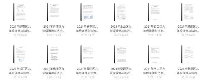 2021年上海九年级道德与法治一模卷(含答案)PDF-51自学联盟