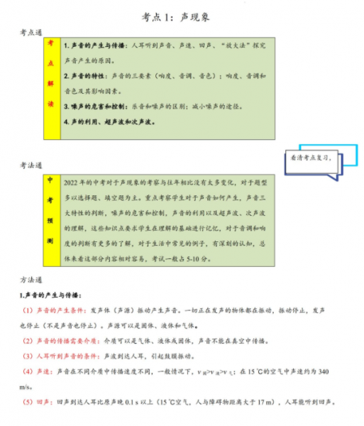 2022中考物理二轮专项考点抢分计划PDF-51自学联盟