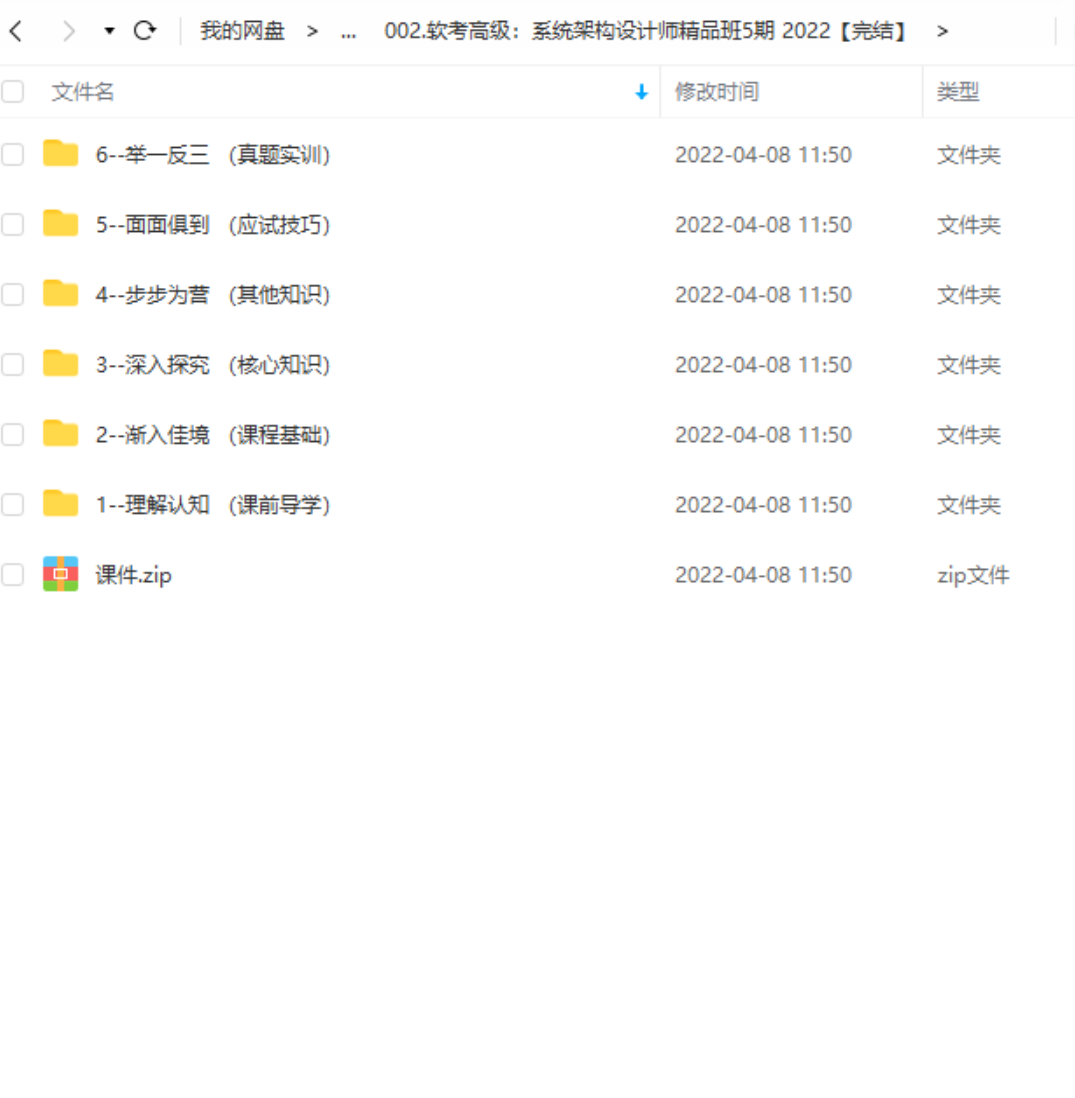 软考高级：系统架构设计师精品班5期 2022