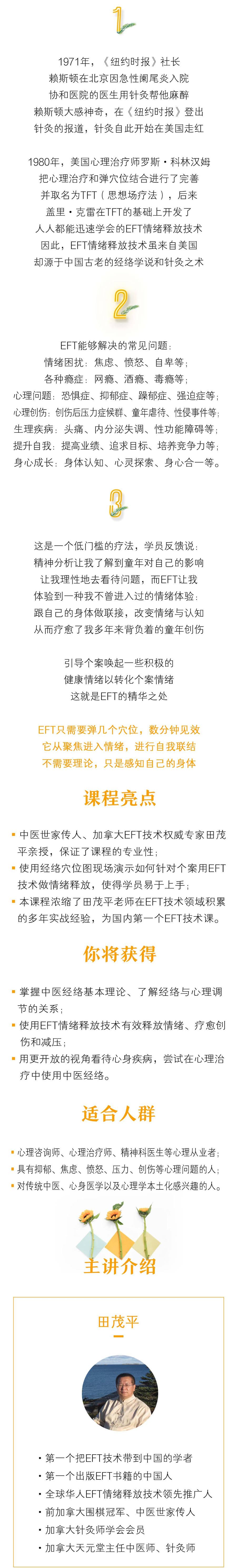 田茂平：中医经络理论和EFT情绪释放技术10讲