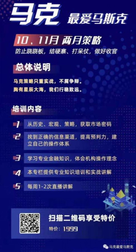 马克最爱马斯克2021年10月—11月份课程