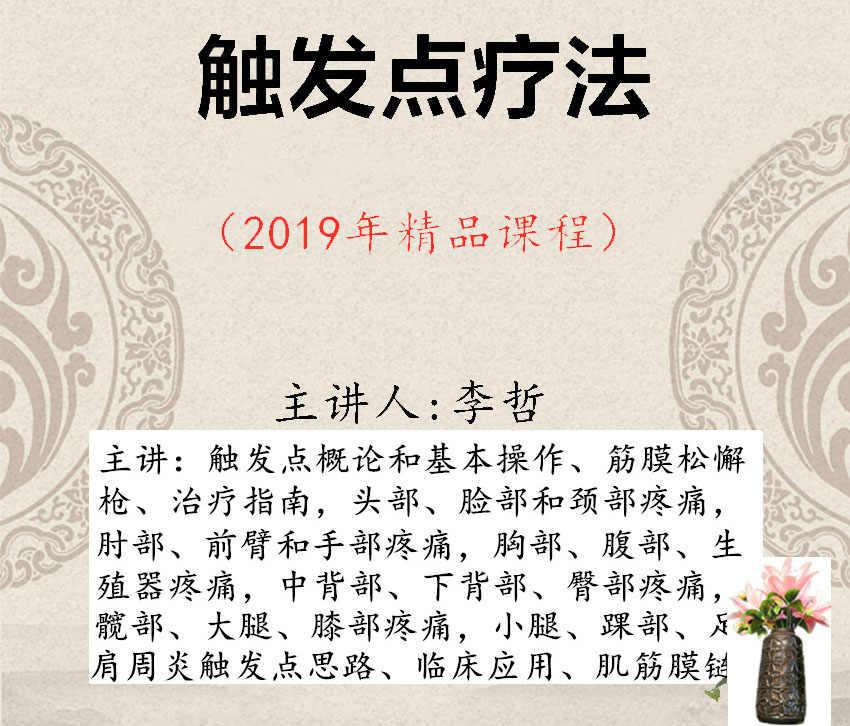 2019李哲触发点疗法视频-51自学联盟