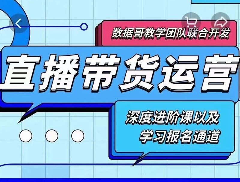 2021数据哥直播带货运营课，深度学习进阶课-51自学联盟