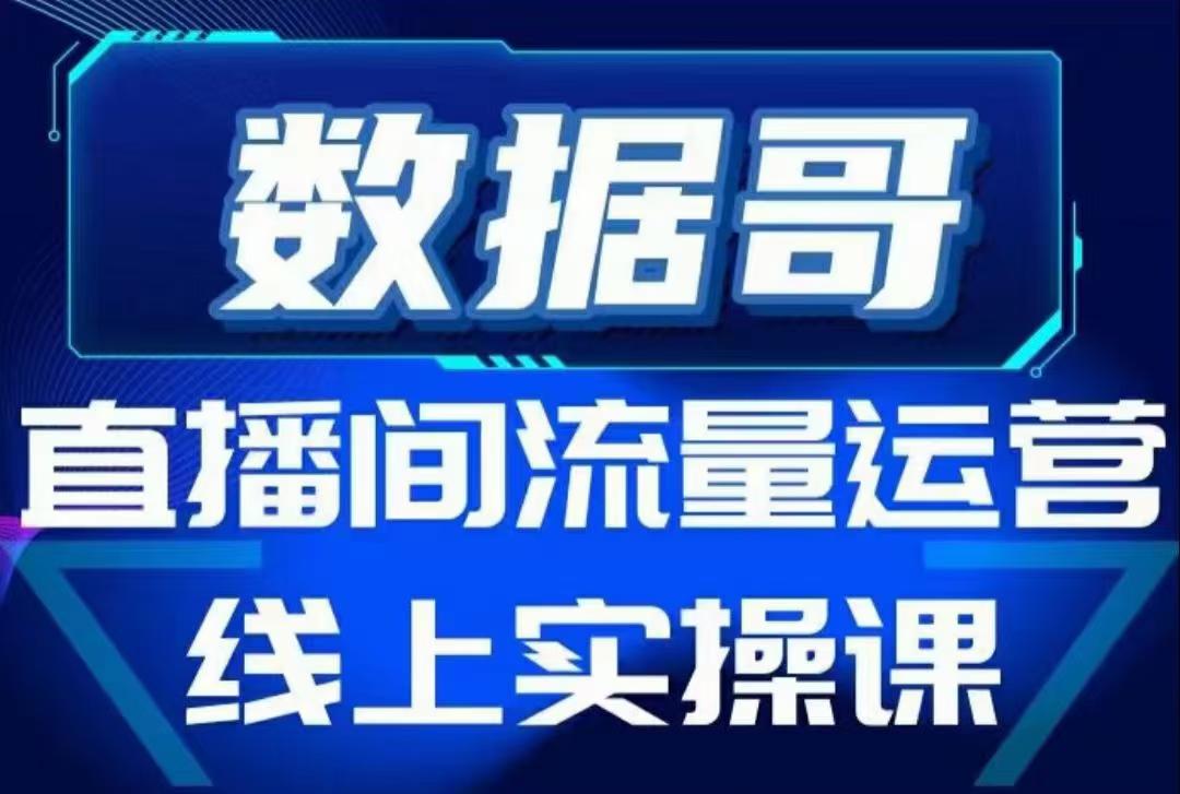 数据哥直播间流量运营线上实操课，不能错过的一套系统课-51自学联盟