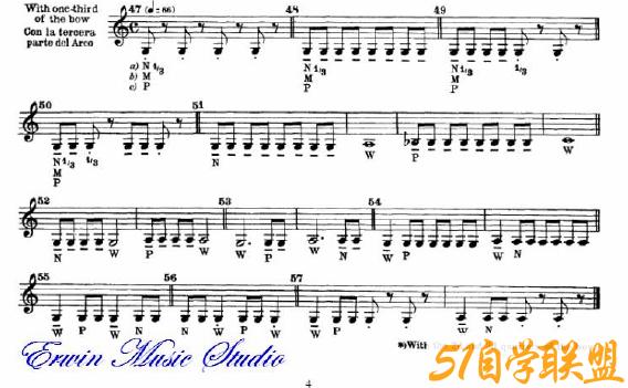 小提琴曲谱-51自学联盟