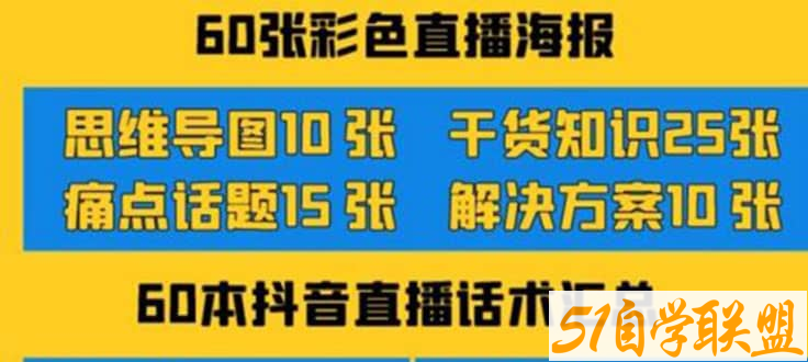 2022抖音快手新人直播带货全套-资源目录圈子-课程资源-51自学联盟