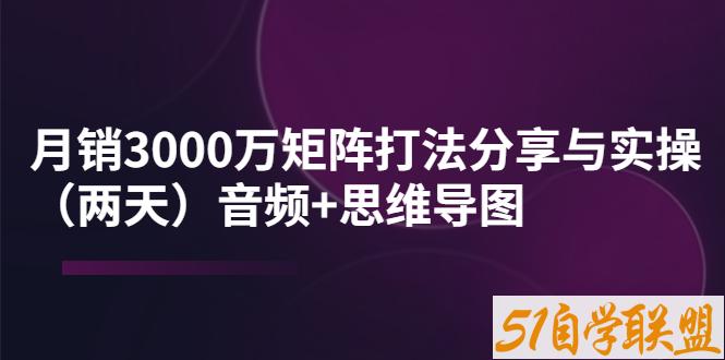 左小姐月销3000万矩阵打法分享与实操-资源目录圈子-课程资源-51自学联盟