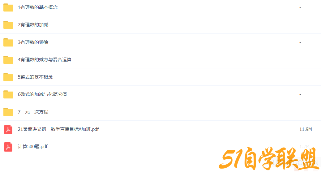 朱韬 2021暑 初一数学目标A＋班 7讲带讲义百度网盘