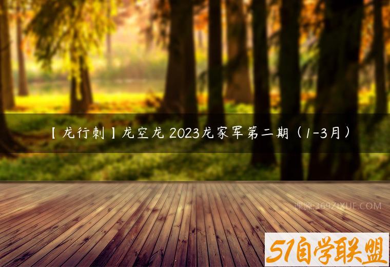 【龙行刺】龙空龙 2023龙家军第二期（1-3月）课程资源下载