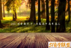 2021 琨哥 数学 十二月篇 高中 高考 高三-51自学联盟