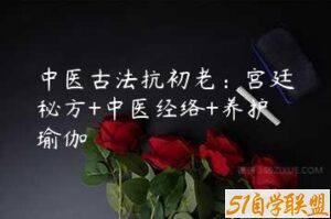 中医古法抗初老：宫廷秘方+中医经络+养护瑜伽-51自学联盟