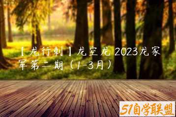 【龙行刺】龙空龙 2023龙家军第二期（1-3月）-51自学联盟