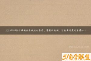 2023年5月5日最新抖音跳核对教程，需要的自测，可自用可变现【揭秘】-51自学联盟