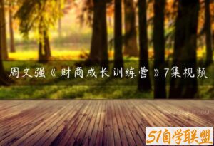 周文强《财商成长训练营》7集视频-51自学联盟