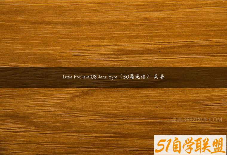 Little Fox level08 Jane Eyre（30篇完结） 英语百度网盘下载