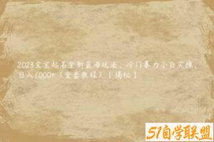 2023宝宝起名全新蓝海玩法，冷门暴力小白实操，日入1000+（全套教程）【揭秘】-51自学联盟