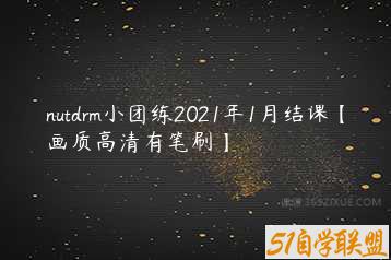 nutdrm小团练2021年1月结课【画质高清有笔刷】-51自学联盟