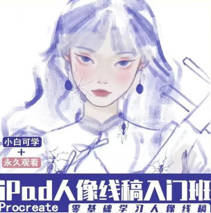 【缺课较多】不锈钢盆ipad人像线稿入门班【画质还行只有视频】-设计师圈子-课程资源-51自学联盟