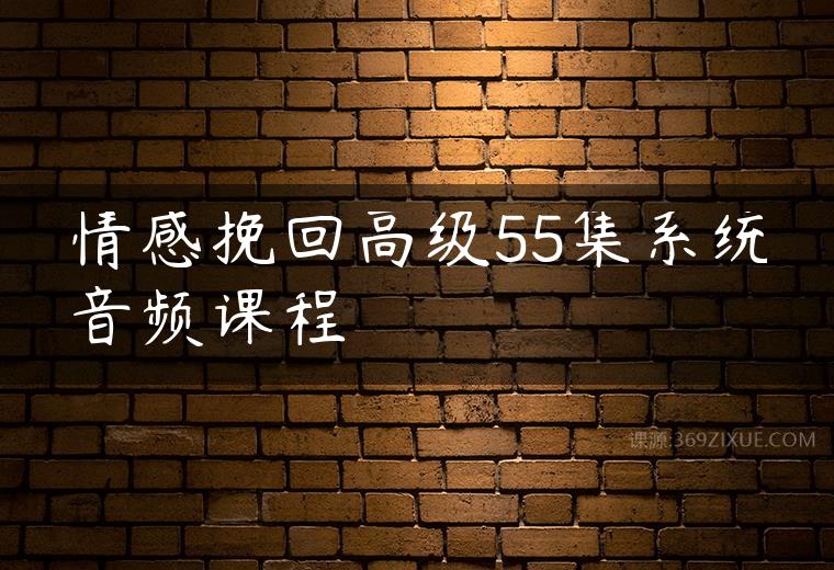 情感挽回高级55集系统音频课程