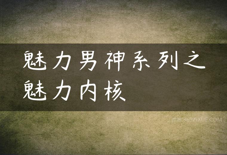 魅力男神系列之魅力内核