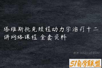 塔维斯托克短程动力学治疗十二讲网络课程 全套资料-51自学联盟