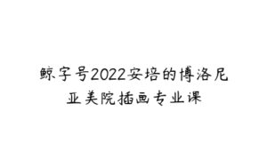 鲸字号2022安培的博洛尼亚美院插画专业课-51自学联盟