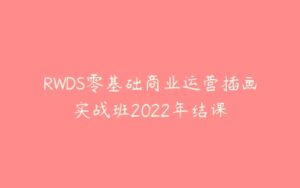 RWDS零基础商业运营插画实战班2022年结课-51自学联盟