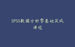 SPSS数据分析零基础实战课程-51自学联盟