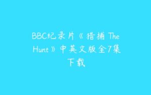 BBC纪录片《猎捕 The Hunt》中英文版全7集下载-51自学联盟