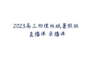 2023高三物理林斌暑假班 直播课 录播课-51自学联盟