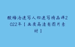 酸梅汤速写人物速写精品课2022年【画质高清有图片素材】-51自学联盟