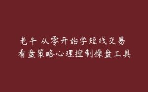 老牛 从零开始学短线交易 看盘策略心理控制操盘工具-51自学联盟