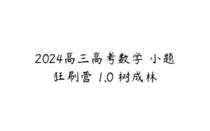 2024高三高考数学 小题狂刷营 1.0 树成林-51自学联盟