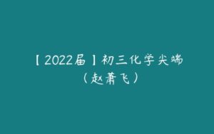 【2022届】初三化学尖端（赵萧飞）-51自学联盟
