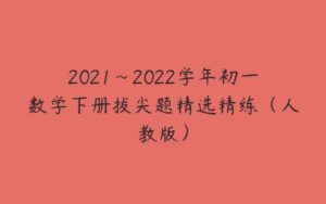 2021~2022学年初一数学下册拔尖题精选精练（人教版）-51自学联盟