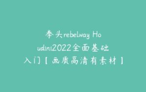 拳头rebelway Houdini2022全面基础入门【画质高清有素材】-51自学联盟