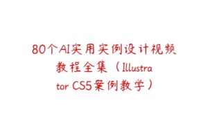 80个AI实用实例设计视频教程全集（Illustrator CS5案例教学）-51自学联盟