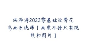 侯泽涛2022零基础没骨花鸟画系统课【画质不错只有视频和图片】-51自学联盟