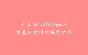 小王仙仙2022ipad人像基础精讲线稿旁听课-51自学联盟