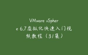 VMware vSphere 6.7虚拟化快速入门视频教程（31集）-51自学联盟