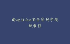 尚硅谷Java安全密码学视频教程-51自学联盟