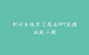 职问系统学习商业PPT实操技能二期-51自学联盟