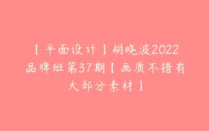 【平面设计】胡晓波2022品牌班第37期【画质不错有大部分素材】-51自学联盟