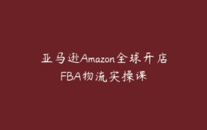 亚马逊Amazon全球开店FBA物流实操课-51自学联盟