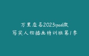 万里虚名2023ipad微写实人物插画特训班第1季-51自学联盟