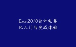 Excel2010会计电算化入门与实战体验-51自学联盟