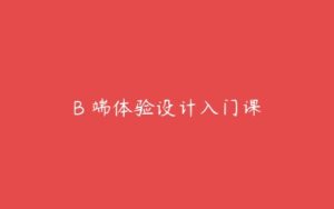 B 端体验设计入门课-51自学联盟