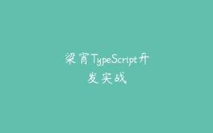 梁宵TypeScript开发实战-51自学联盟