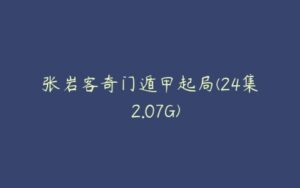 张岩客奇门遁甲起局(24集  2.07G)-51自学联盟